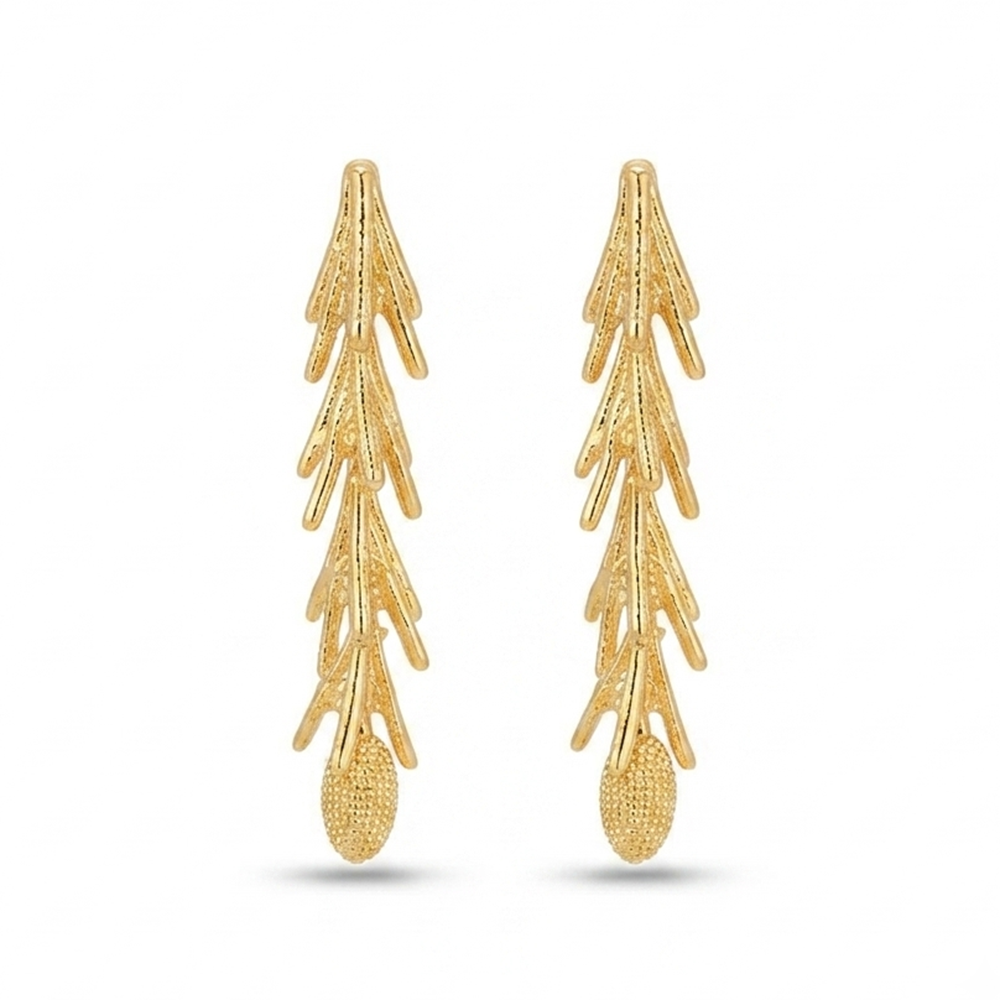 Urthn Stylish Tree Branch Shape Dangler Earrings for Women Classic Ethnic & Party Wear(Pack Of 3)