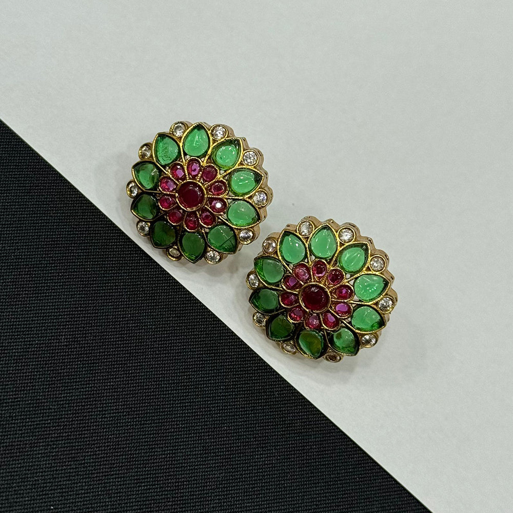 Sona Covering Gorgeous Pota Stone Party Wear Studs