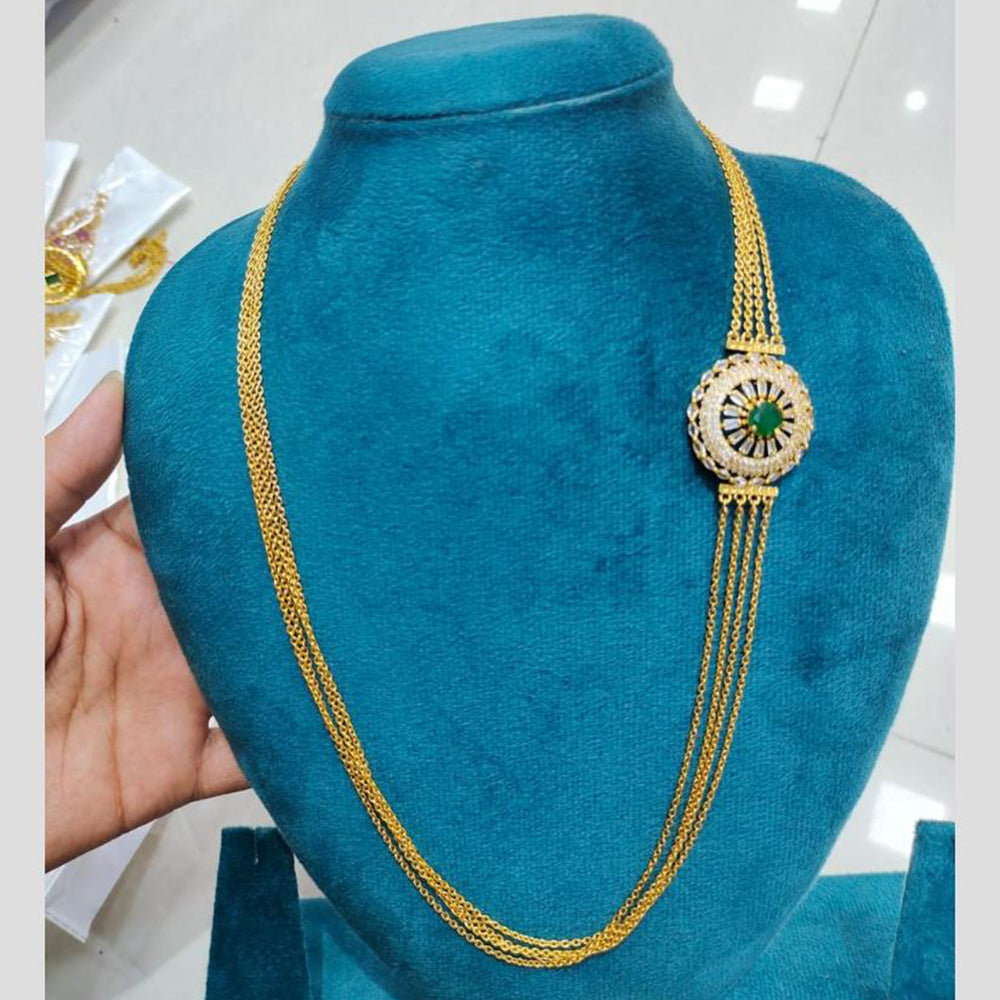 Sona Covering Premium Crystal Stone Maharani Style Long Necklace