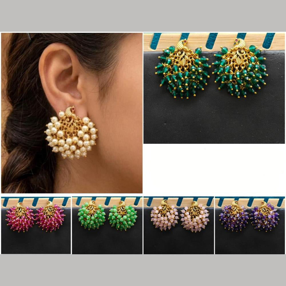 Sona Covering Gold Plated Pearl Dangler Earring