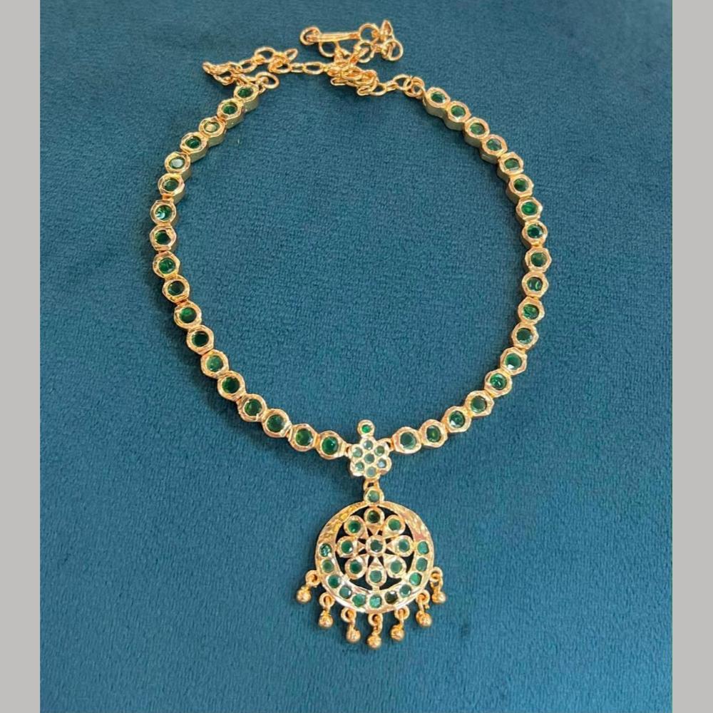 Sona Covering Elegant Pota Stone And Pearl Necklace