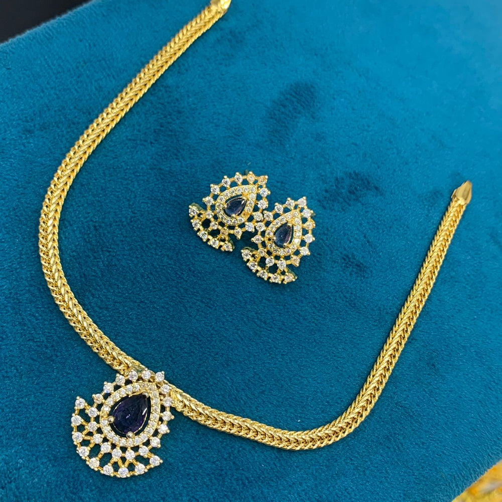 Sona Covering Sparkling Austrian Stone And Pota Stone Elegant Necklace Set