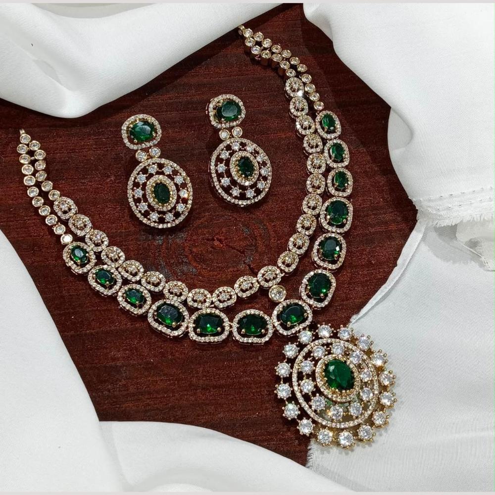 Sona Covering American Diamond Necklace Set