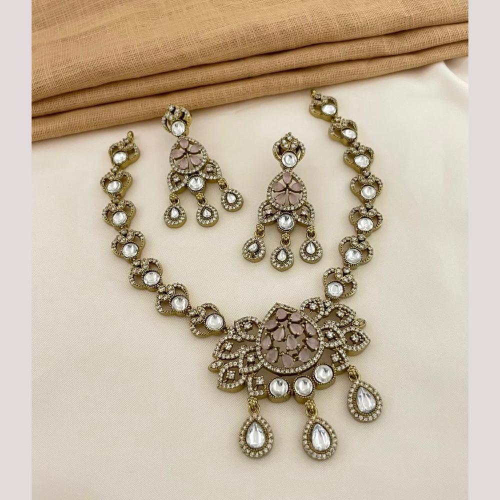 Sona Covering American Diamond Necklace Set