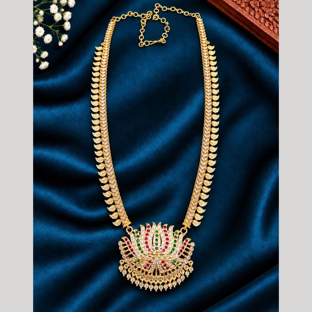 Sona Covering Elegant Pota Stone Long Necklace