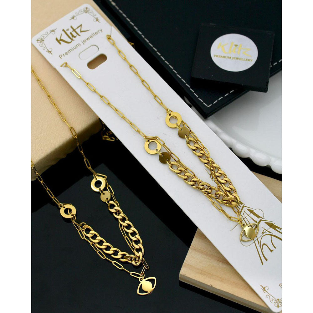 Klitz Premium Stainless Steel Evil Eye Necklace