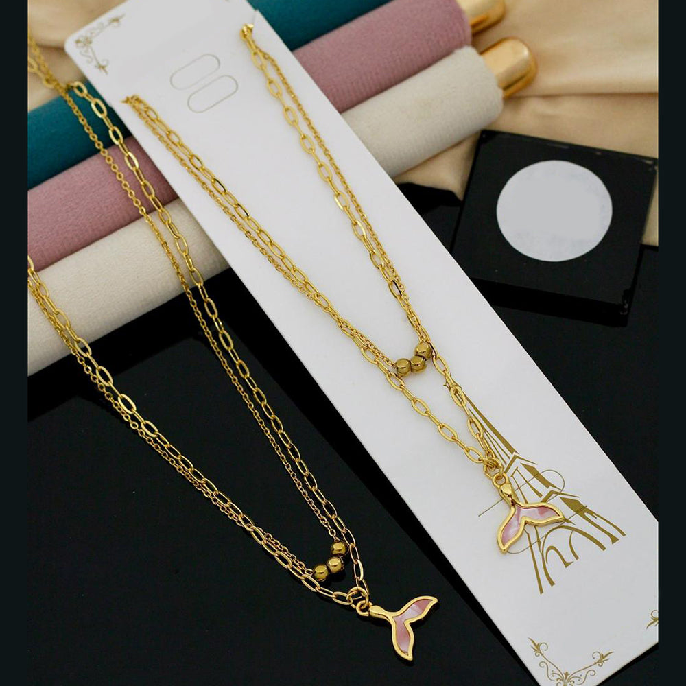 Klitz Premium Jewellery Fish Tail Snake Necklace (Pack of 12)