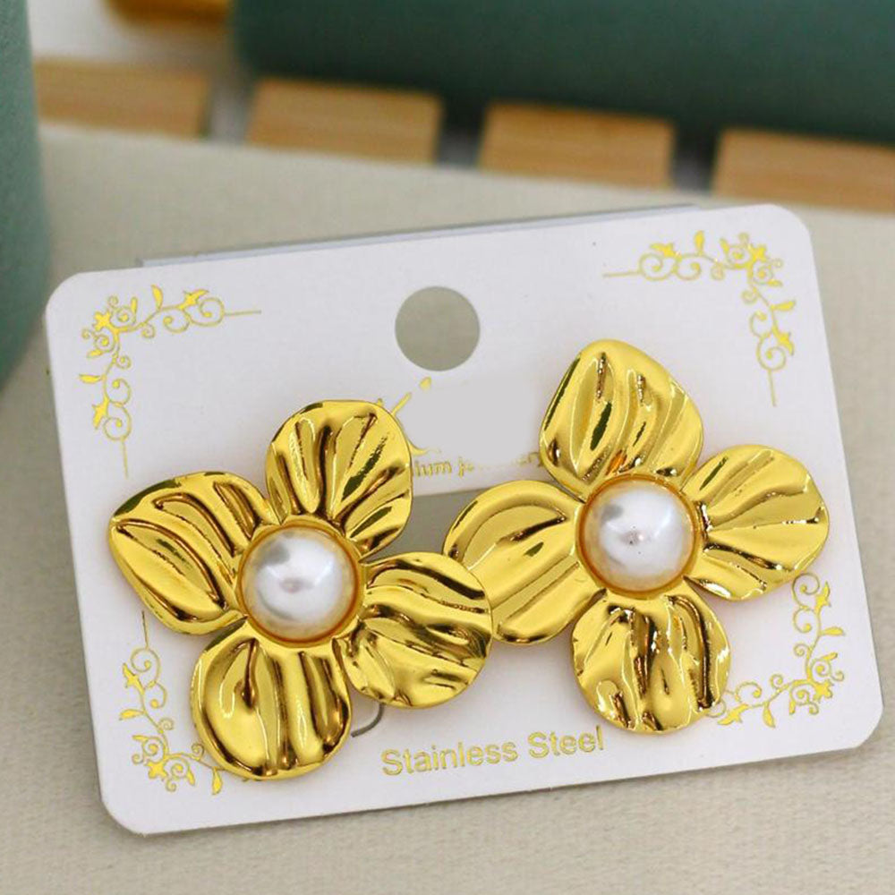 Klitz Premium Flower Shape Studs Earrings (Pack of 12)