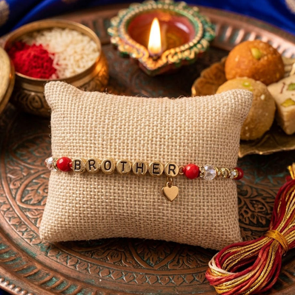 Dhirish International Thread Rakhi for a Memorable and Spiritually Rich Celebration
