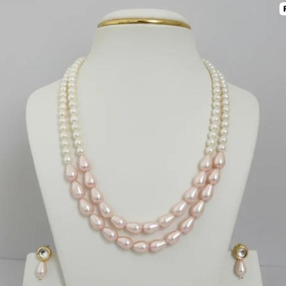 Dhirish International Designer Double Strand Beads Necklace for Women