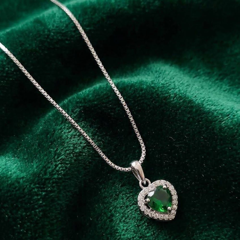 Dhirish International Trendy Crystal And Austrian Stone Chain Pendant (Set Of 6)