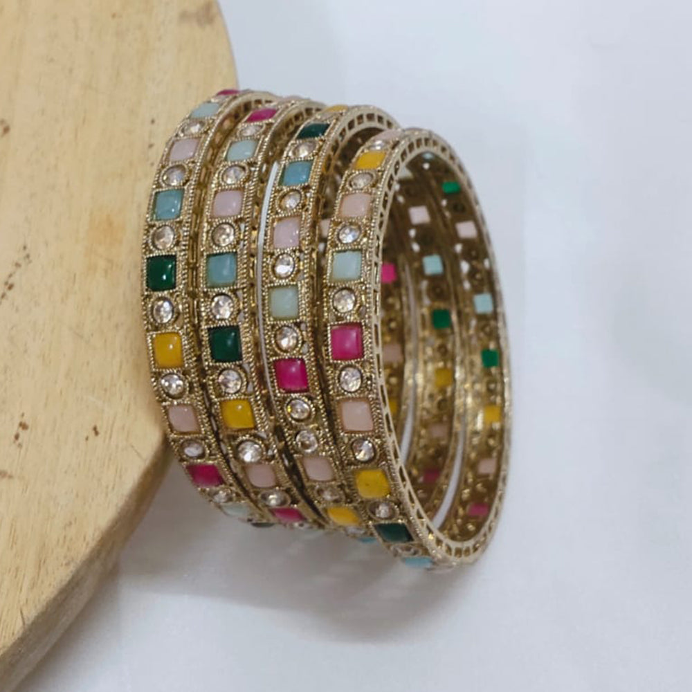 Tanish Art Jewellery Crystal And Austrian Stone Bangles Set