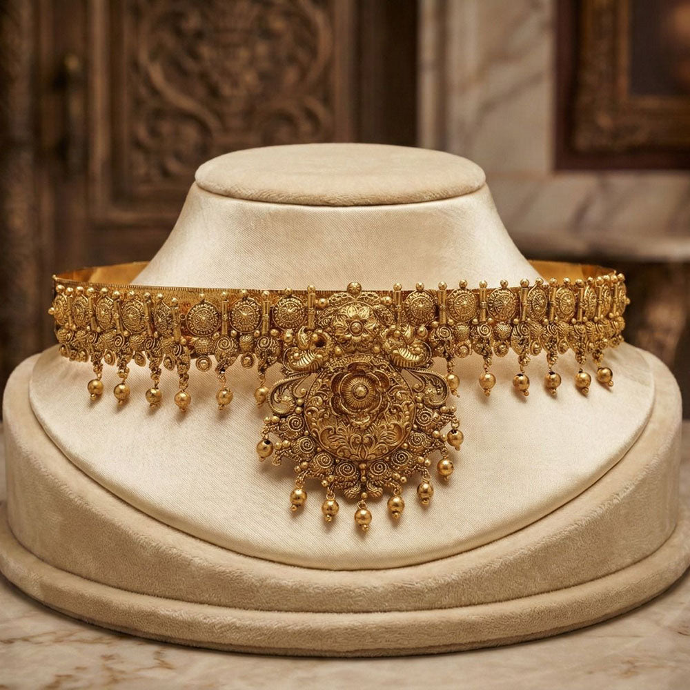 Tanish Art Jewellery Traditional Pearl And Beads Kamarband for Bridal & Festive Look