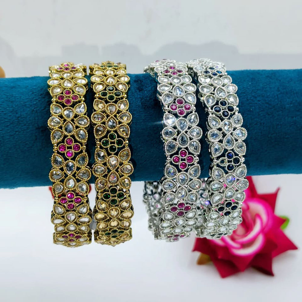 Tanish Art Jewellery Designer Crystal Stone Bangles Set