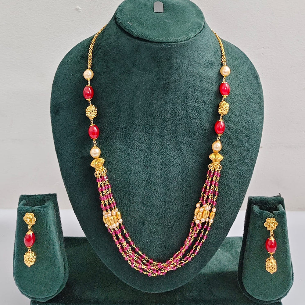 ZF Collection Traditional Beads Long Necklace Set