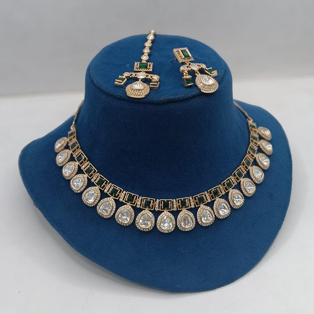 Ridhi Art Jewellery Regal Polki Kundan Stone Designer Choker Necklace Set