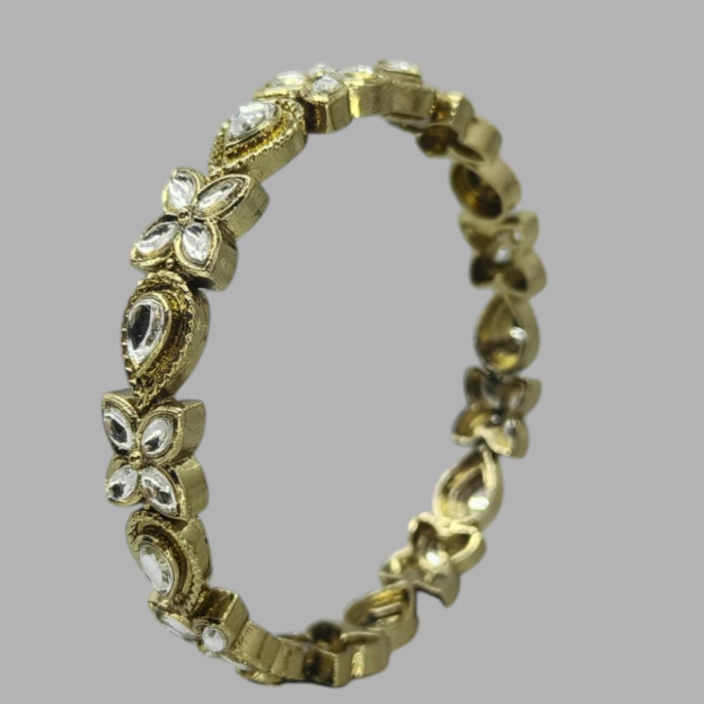 Amity Arts Mehndi Plated Mirror Bangle (2 Piece)