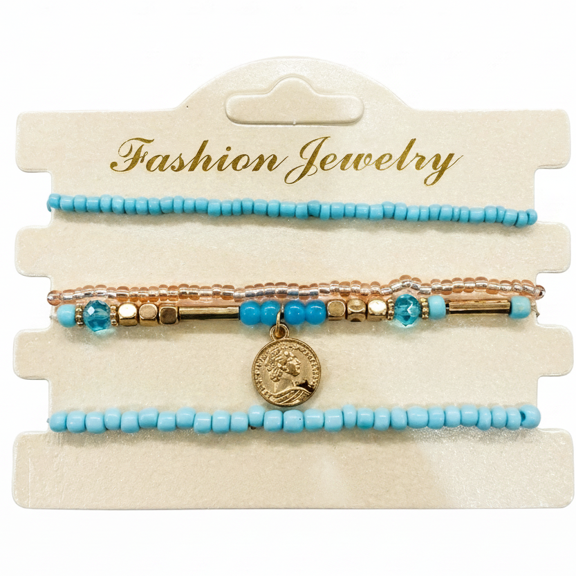Urthn Elegant Charm and Pearl Bracelet Combo For women(Pack of 3)