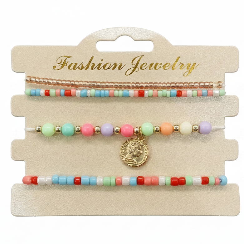 Urthn Elegant Charm and Pearl Bracelet Combo For women(Pack of 3)