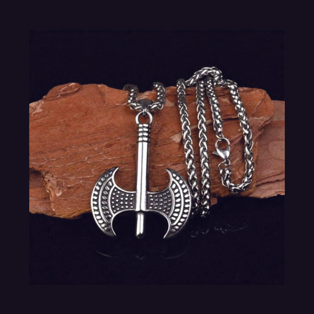 Urthn Stylish Battle Axe Pendant Chain for Men (Pack Of 6)
