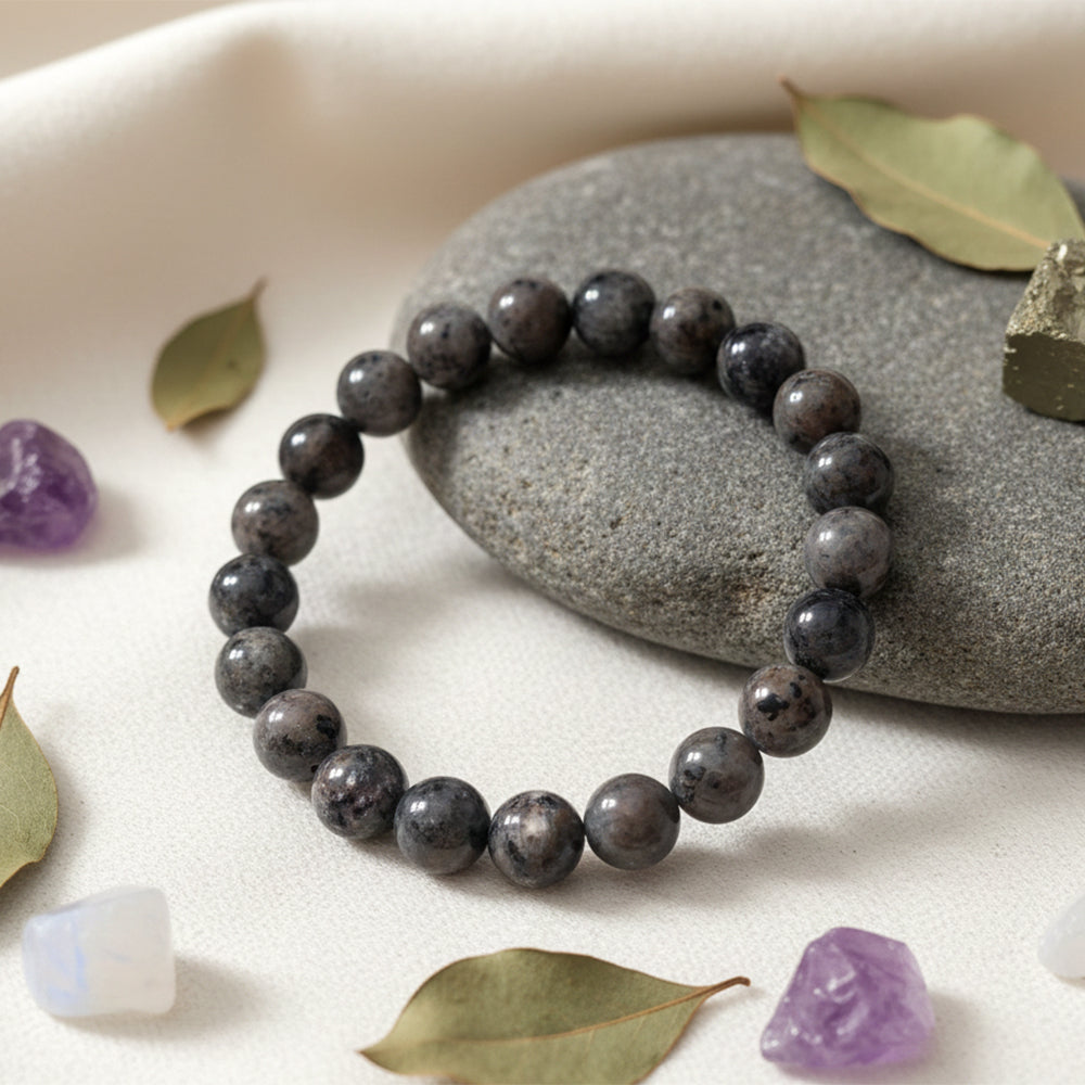 Urthn Yooperlite Natural Stone Bracelet For Truth & Emotional Release.(Pack of 3)
