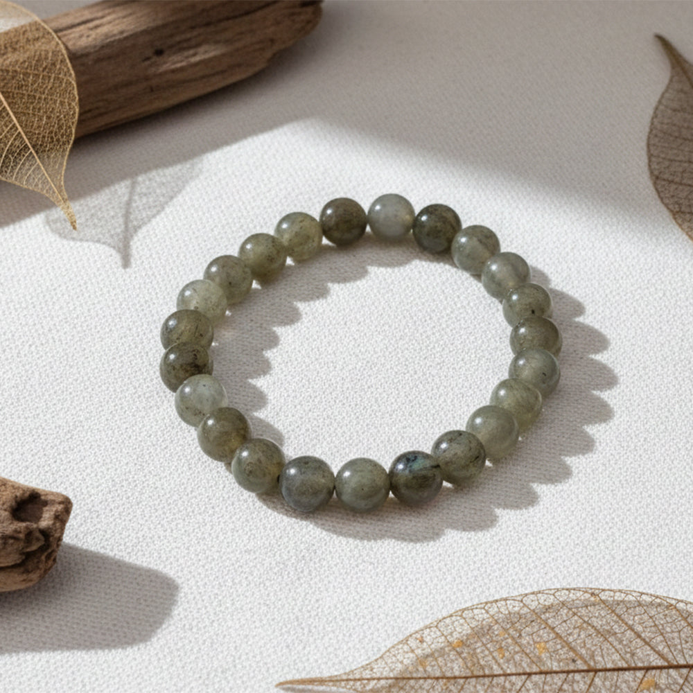 Urthn Labradorite Natural Stone Bracelet(Pack of 3)