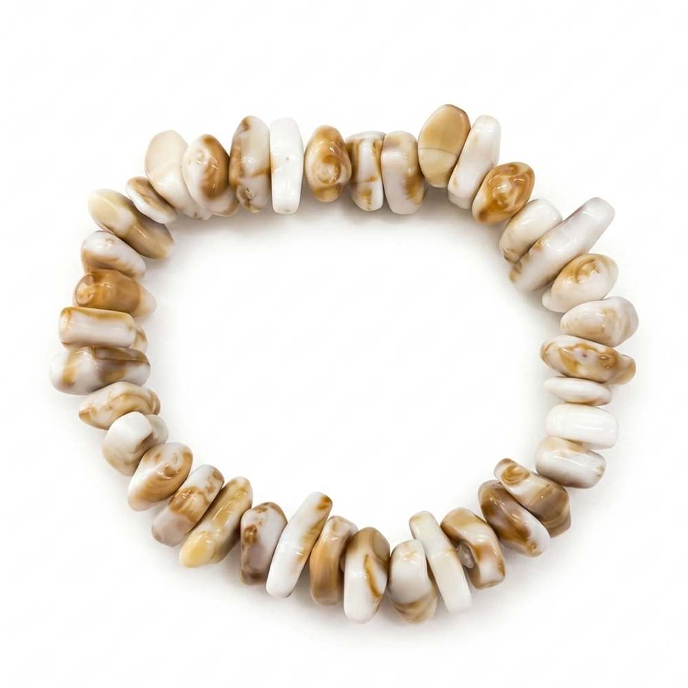 Urthn Minimalist Shell Stretch Bracelet for Women(Pack of 6)