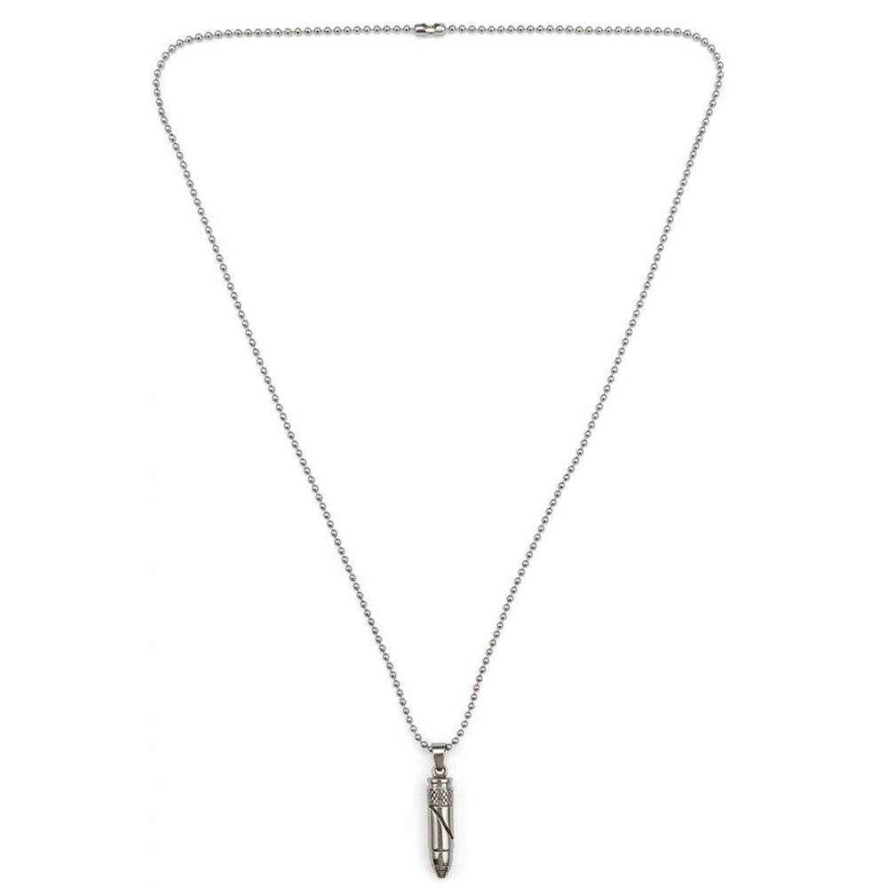Urthn Bullet Steel Chain Pendant For Men (Pack of 6)