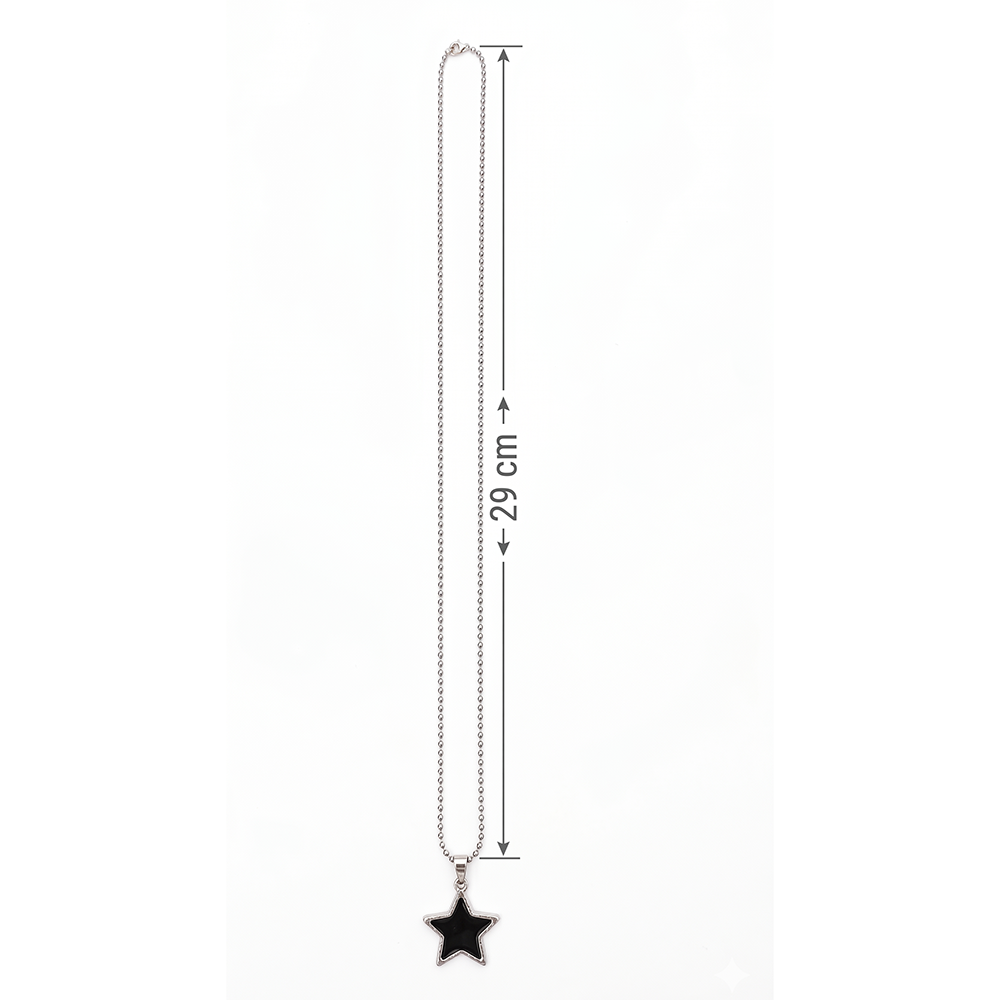 Urthn Star Steel Chain Pendant For Men (Pack of 6)