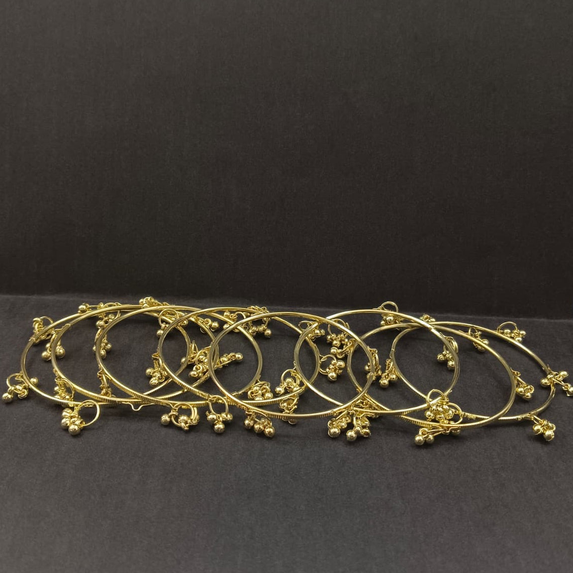 Urthn Gold Plated Viral Designer Kashmiri Bangles Set (8 Piece in Set) - Pack of 3
