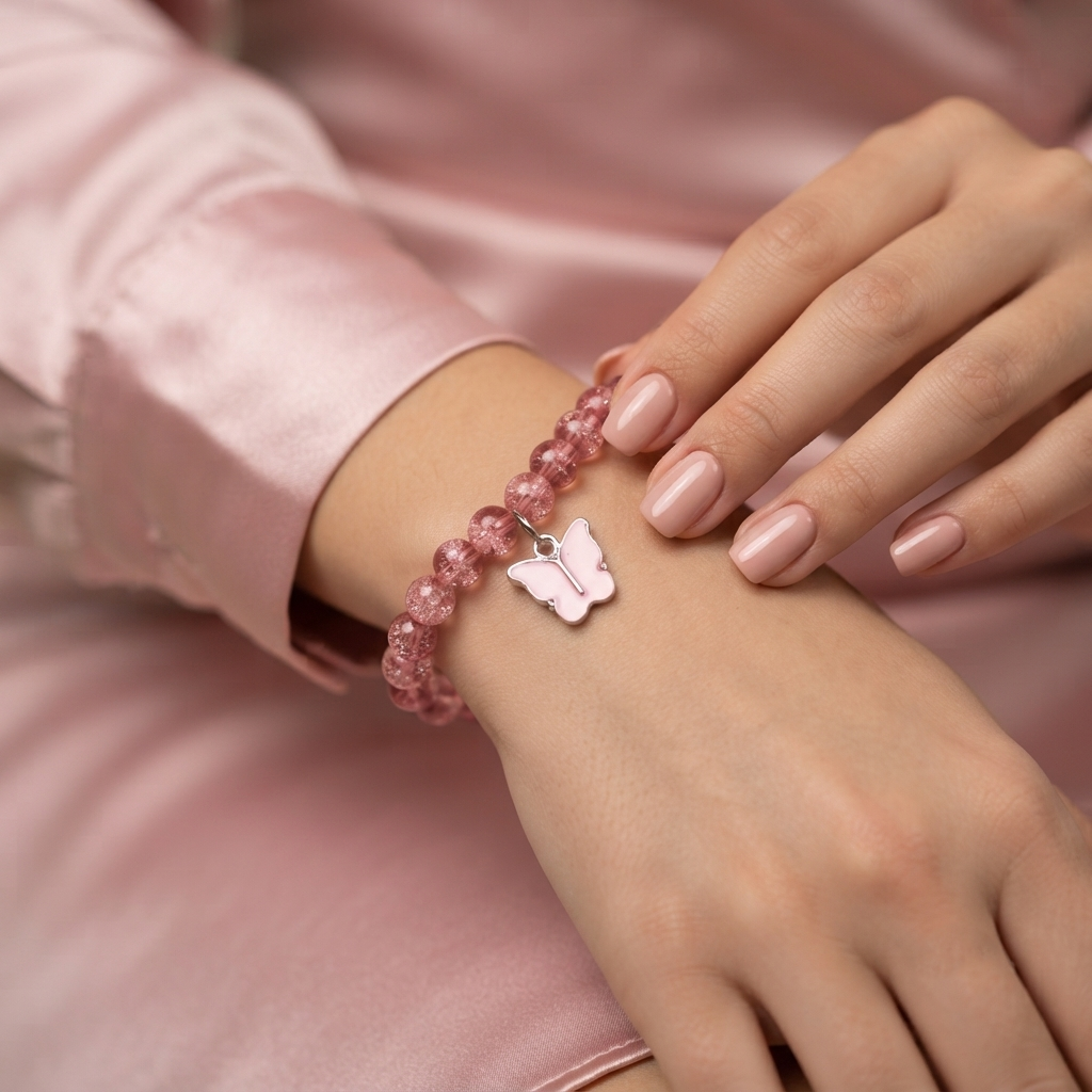 Urthn Handcrafted Butterfly Charm Bracelet for Women and Gorls