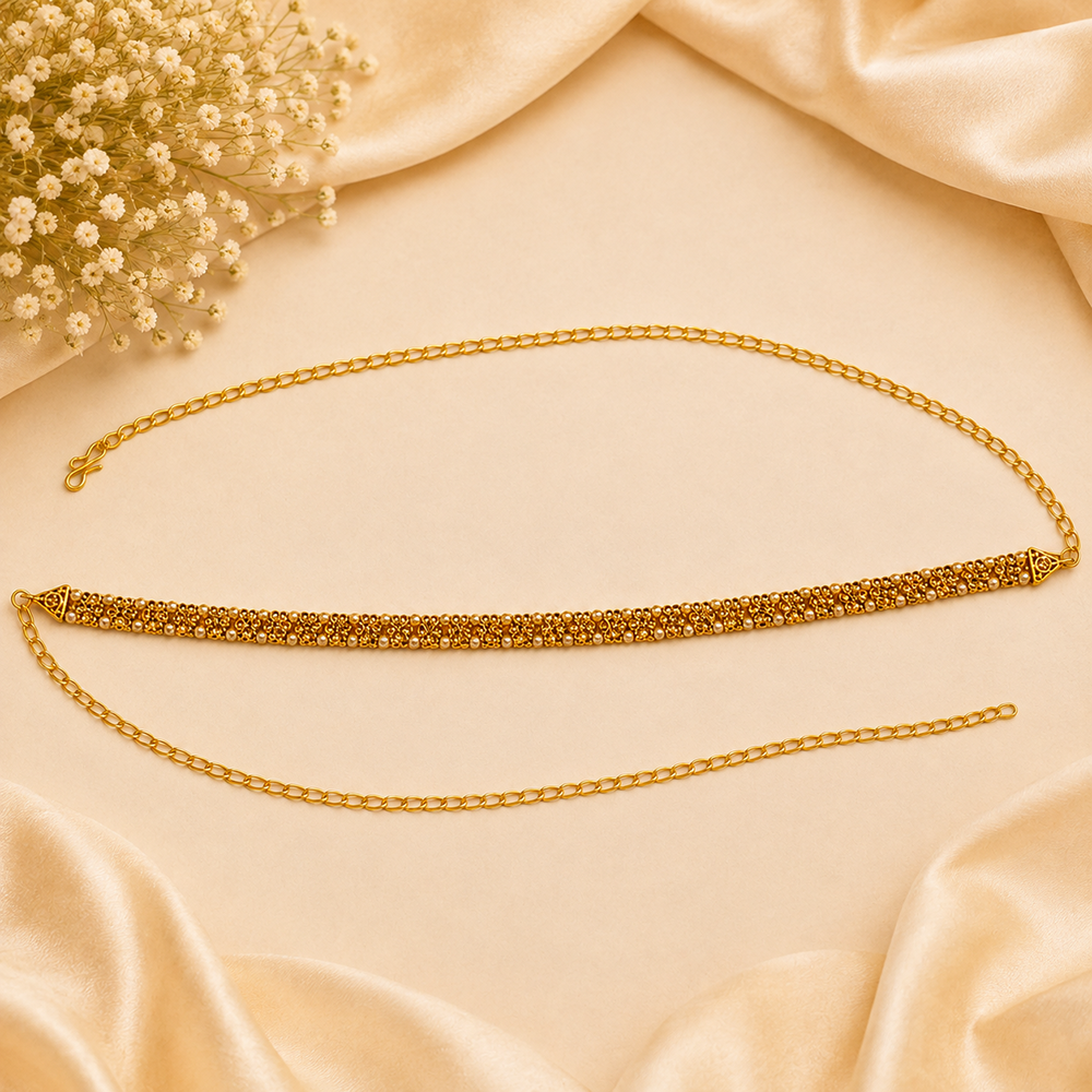 Urthn Elegant Austrian Stone Kamarbandh / Waist Chain for Women And Girls