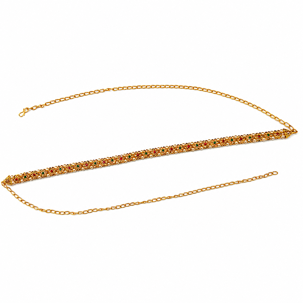 Urthn Elegant Austrian Stone Kamarbandh / Waist Chain for Women And Girls