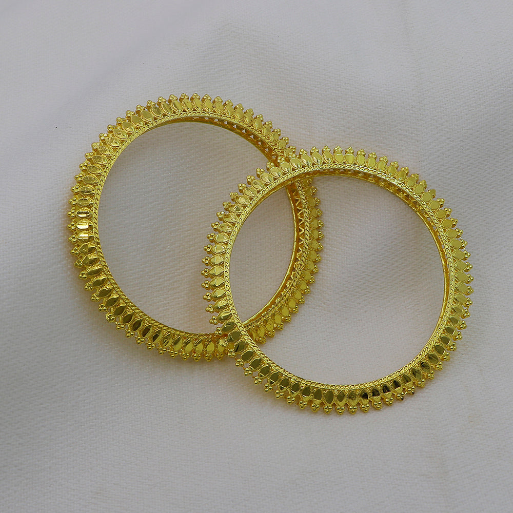 Mahavir Dye Gold Plated Designer Bangles Set