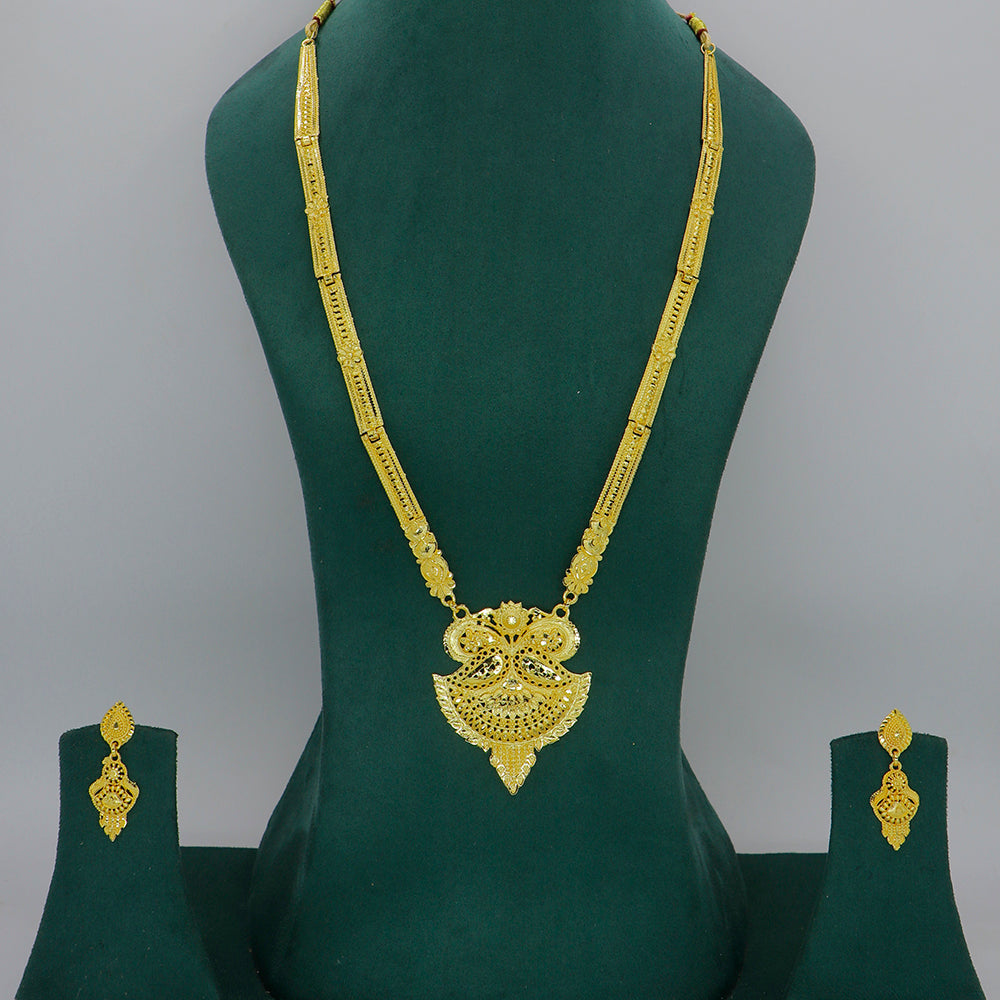Mahavir Dye Gold  Plated Necklace Set