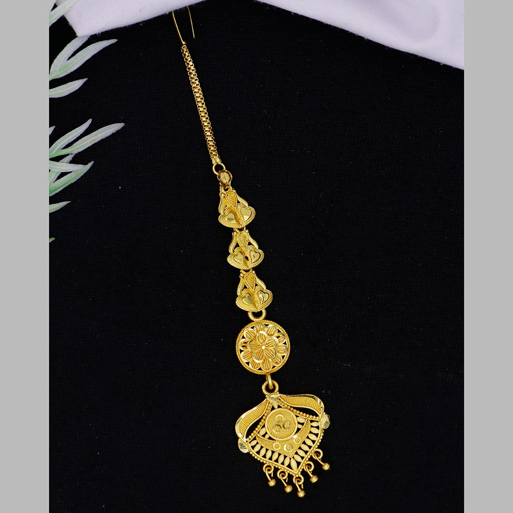 Mahavir Dye Gold Plated Maangtikka