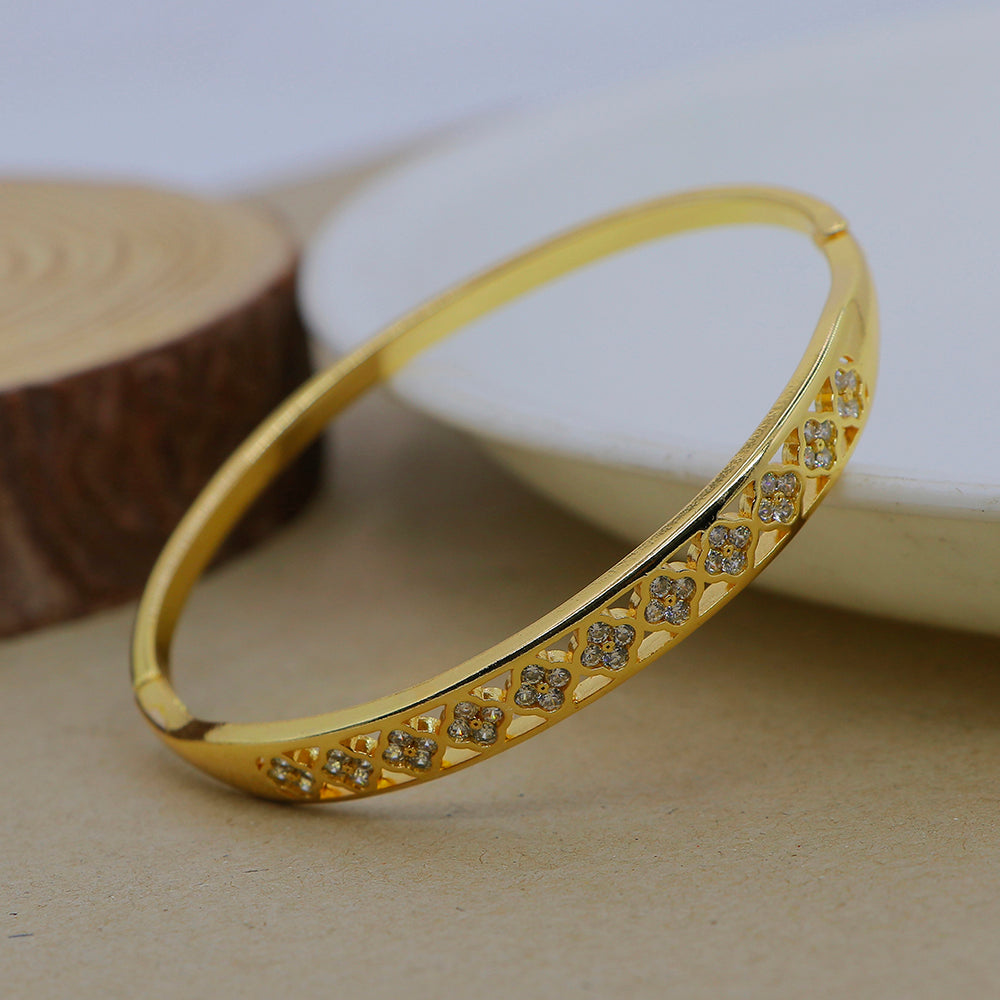 Mahavir Stylish Austrian Stone Openable Bracelet for Party Wear