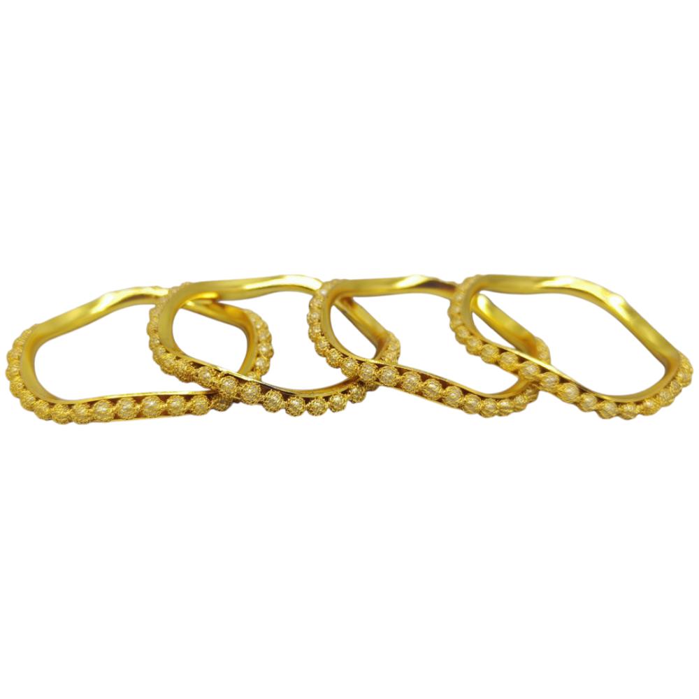 Amity Arts Gold Plated Bangle (4 Piece)