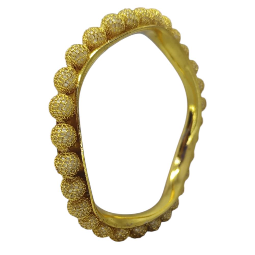 Amity Arts Gold Plated Pearl Bangle  (2 Piece)