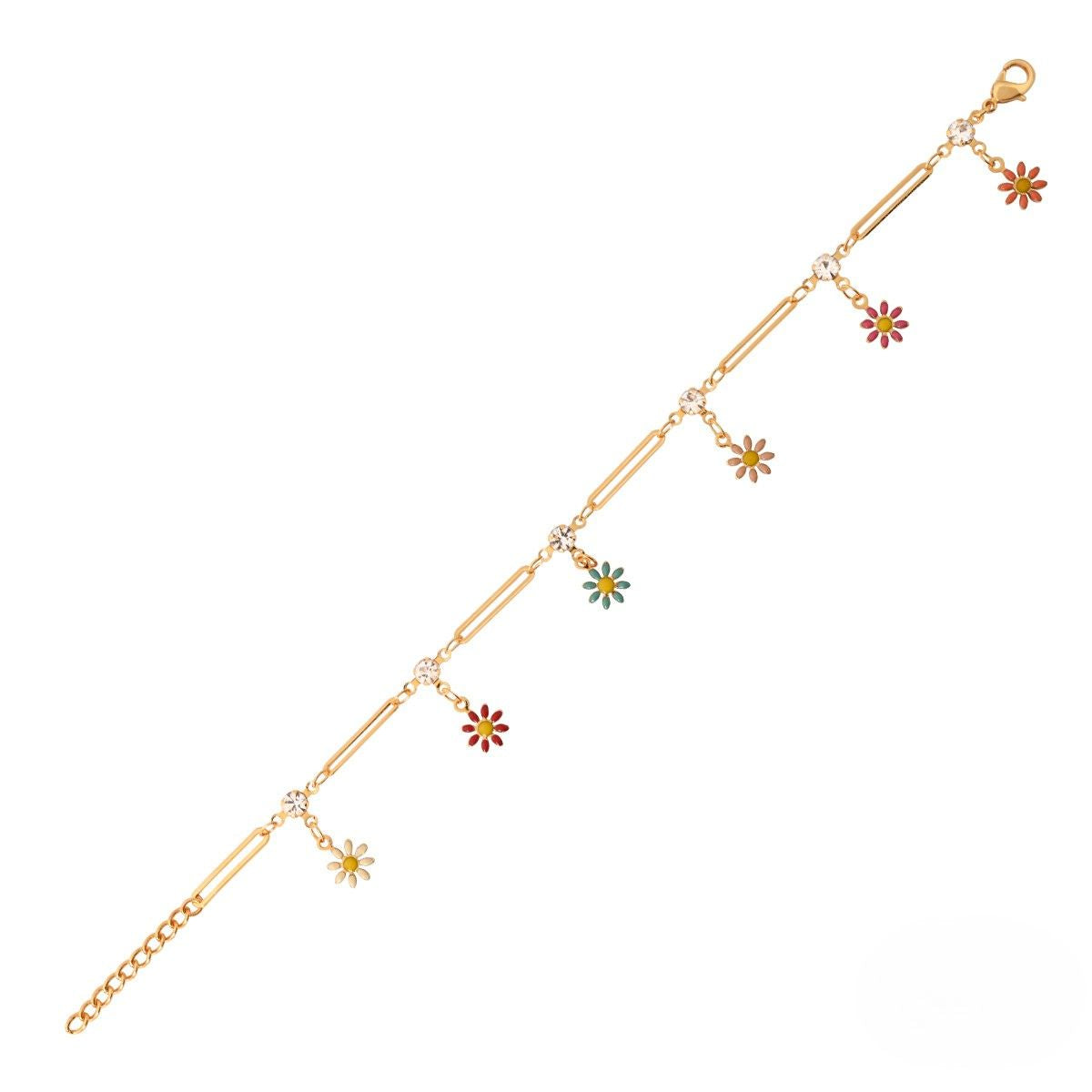 Etnico Gold Plated Design Bracelet with Pearls for Women (Traditional)