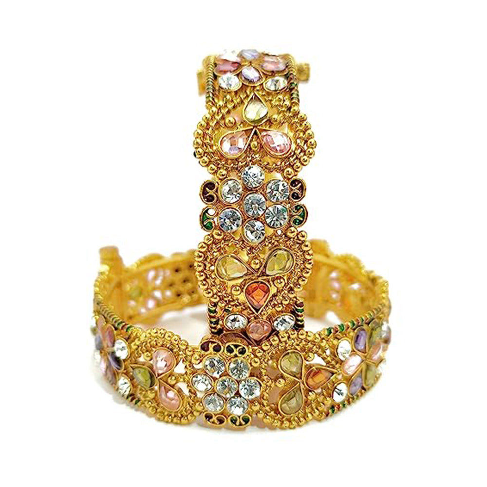 Choice Gold Plated Austrian Stone Bangles Set