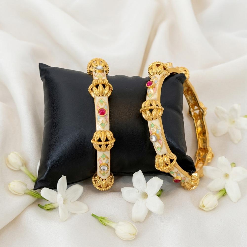 Js Fashion Rajwadi Polish Antique Designer Bangles for Women