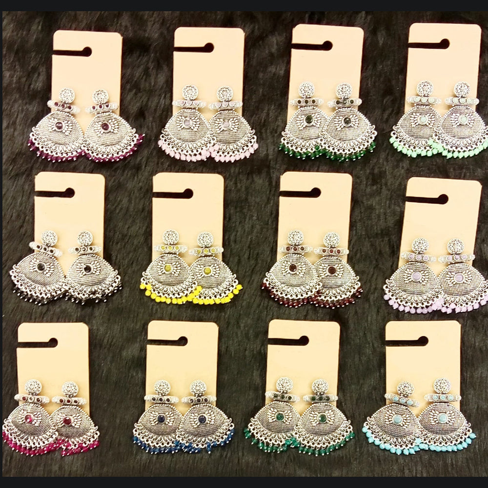 Dhwani Luxury Pota Stone And Pearl Dangler Earrings