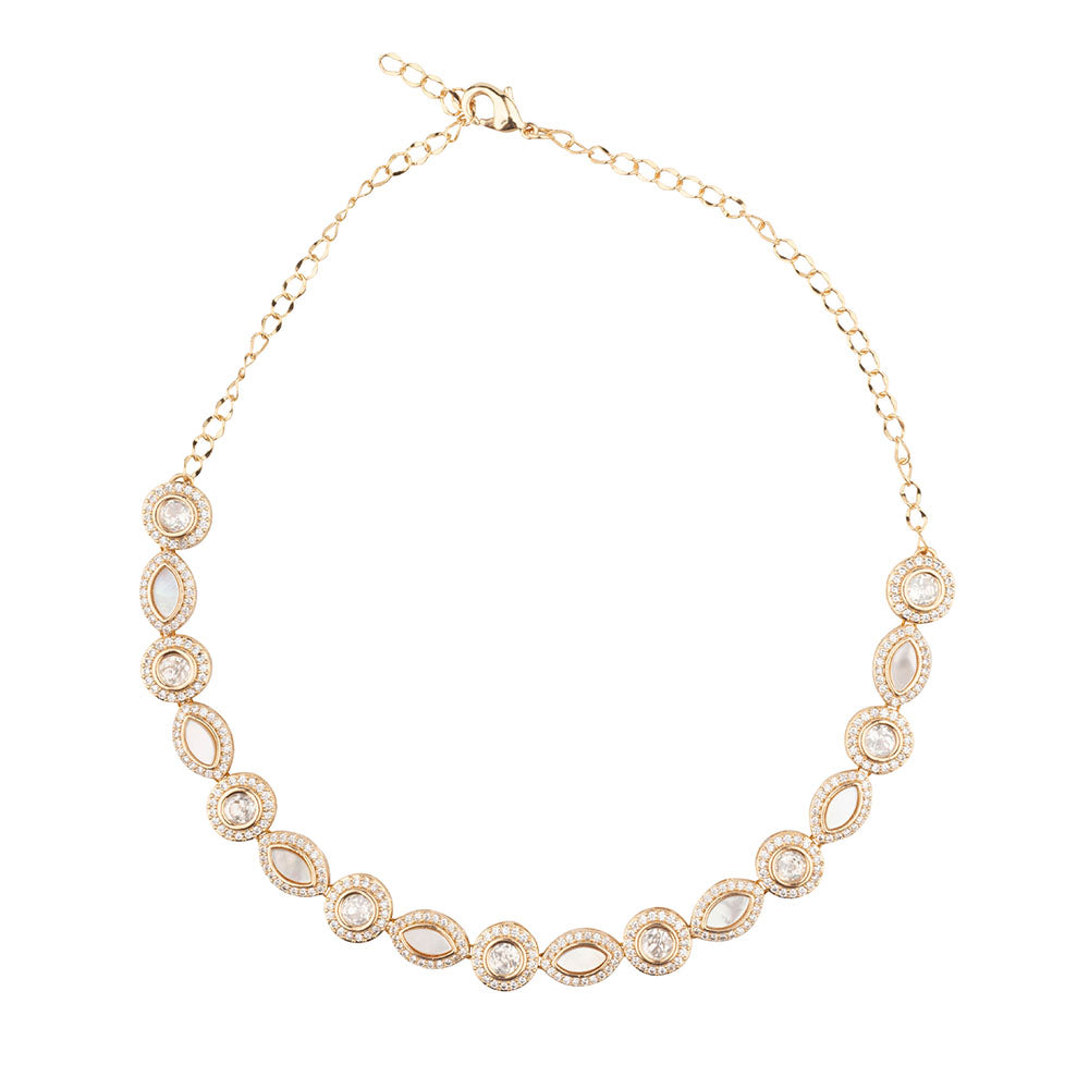 Chiccharm Jewellery Sparkling Austrian Stone Designer Necklace Set
