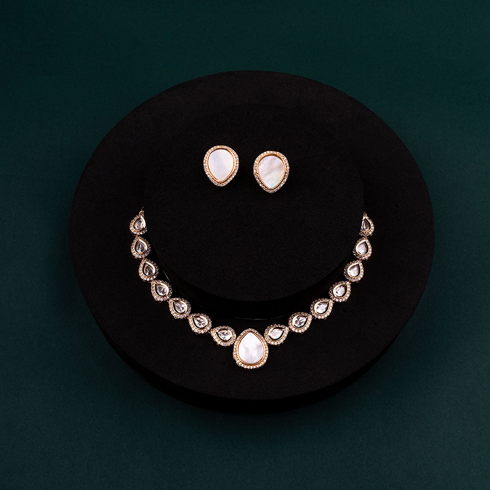 Chiccharm Jewellery Sparkling Austrian Stone Designer Necklace Set