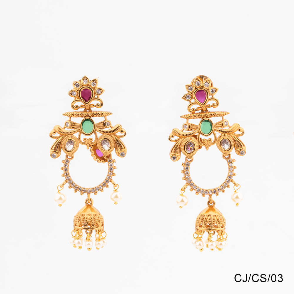 Chiccharm Jewellery Brass and Copper Rajwadi Choker Set