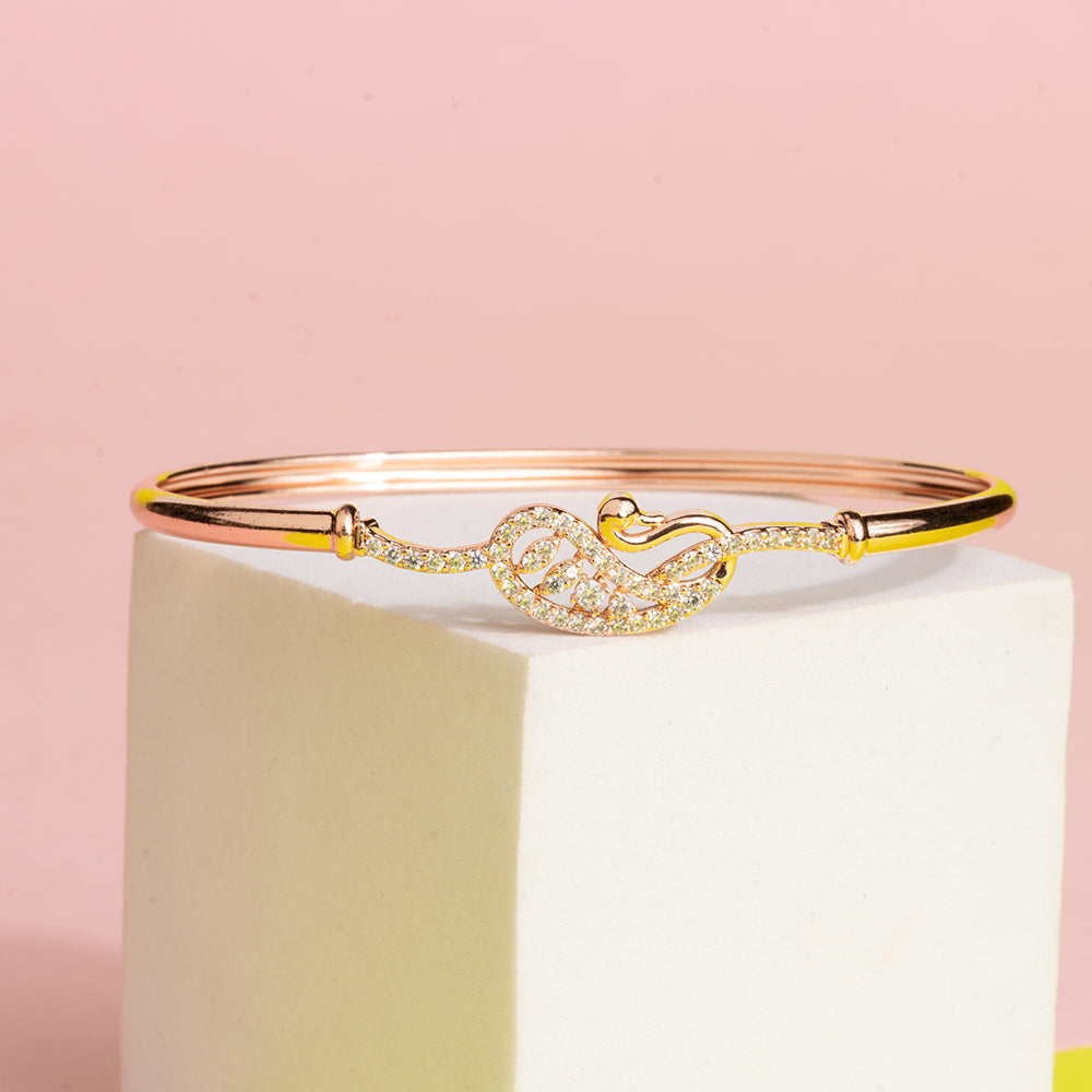 Chiccharm Jewellery Brass and Copper American Diamond Bracelet