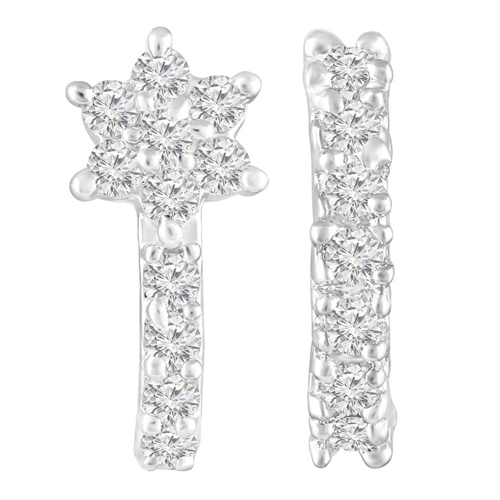 Mahi Combo of Simple and Elegant Non Piercing Nose Ring with Cubic Zirconia Stones for Women (CO1105755R)