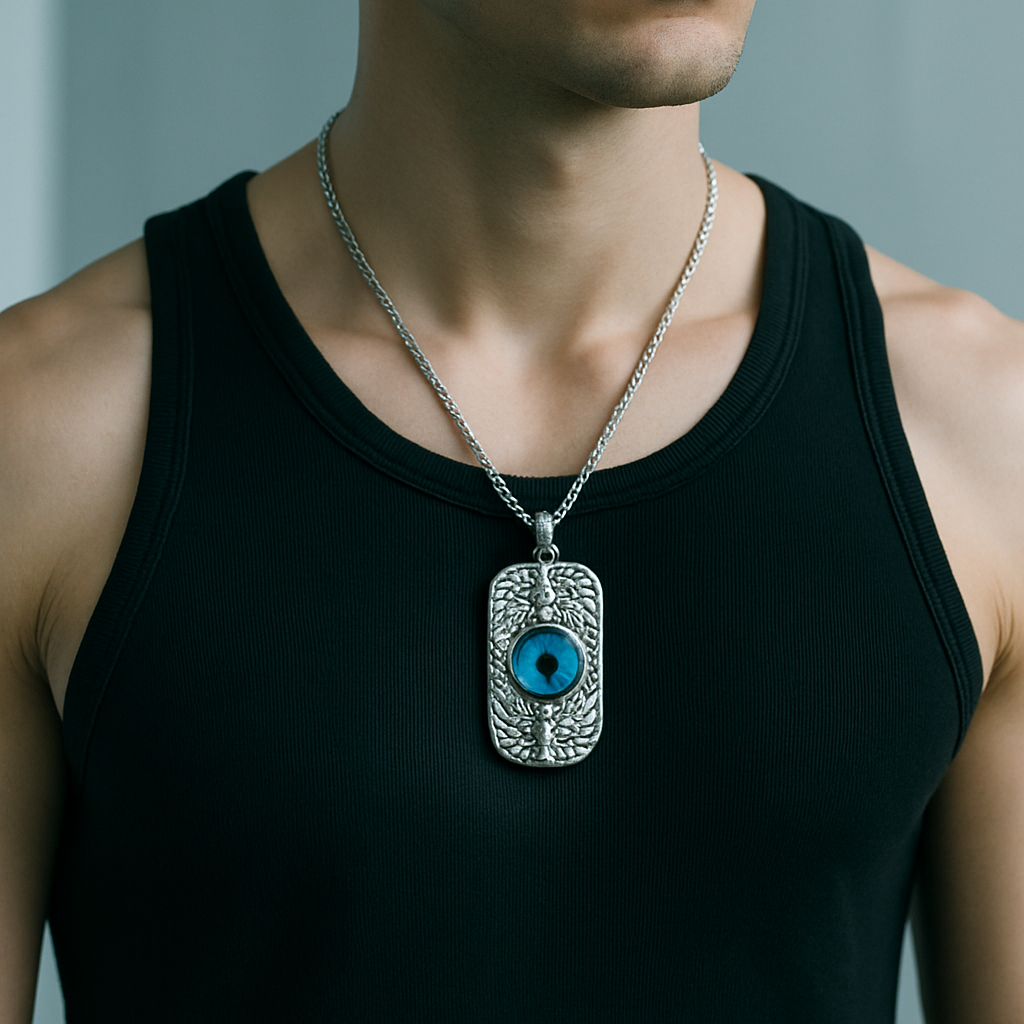 Urthn Dragon Devil's Eye Chain Pendant (Pack Of 6)