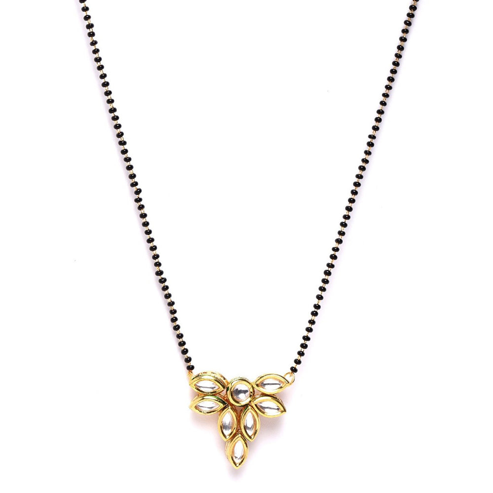 Rasmm Creations Gold Plated Kundan Stone Mangalsutra